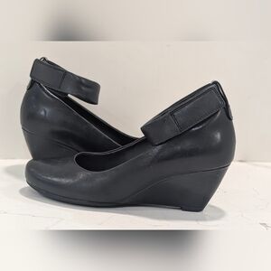 Clarks Black Heeled Boots